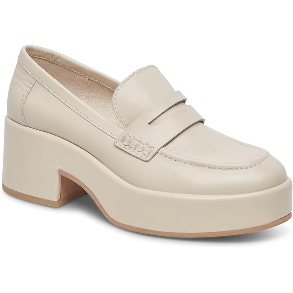 Dolce Vita Cream Platform Loafers